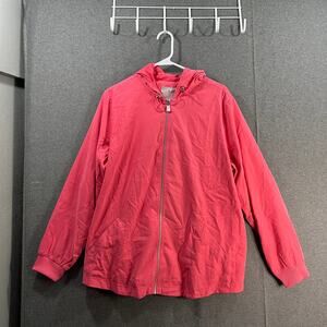 Isaac Mizrahi Live! Soho Hooded Jacket Strawberry Pink, Large